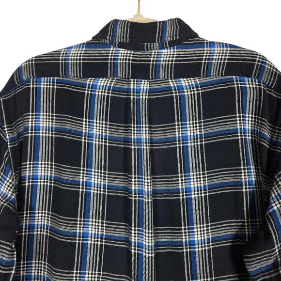 Ralph Lauren Shirt Mens XL Blue Plaid Lined Flannel Heavy Thick Outdoor Gorpcore - Picture 7 of 12